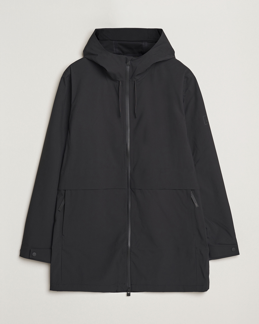Herren | Jacken | RAINS | Suva Hooded Waterproof Long Jacket Black