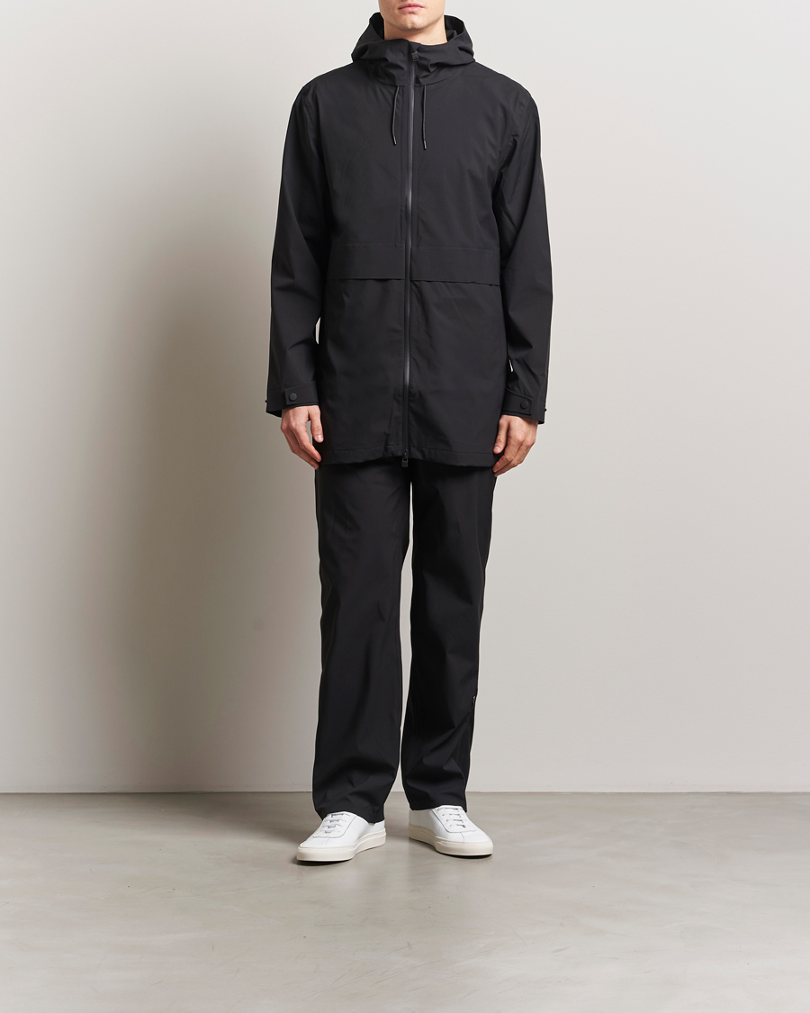 Herren | Jacken | RAINS | Suva Hooded Waterproof Long Jacket Black