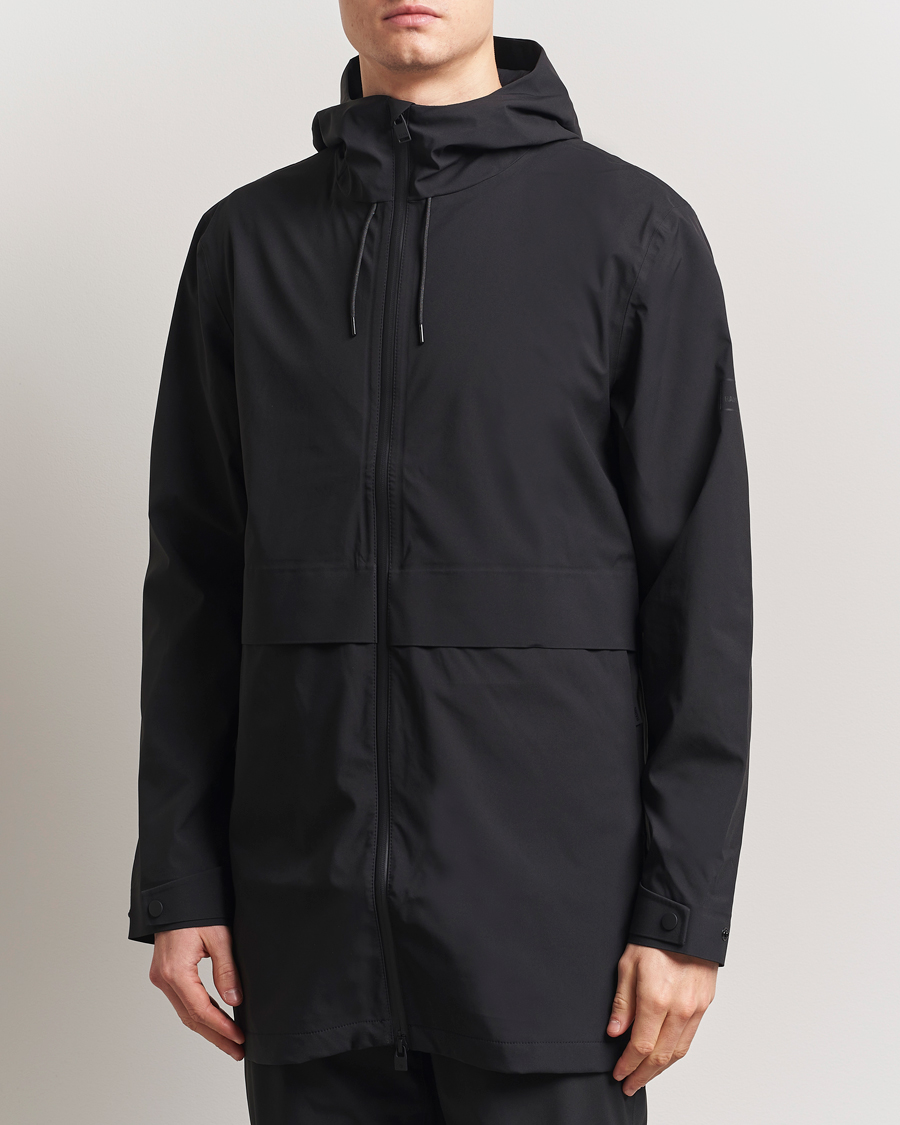 Herren | Jacken | RAINS | Suva Hooded Waterproof Long Jacket Black