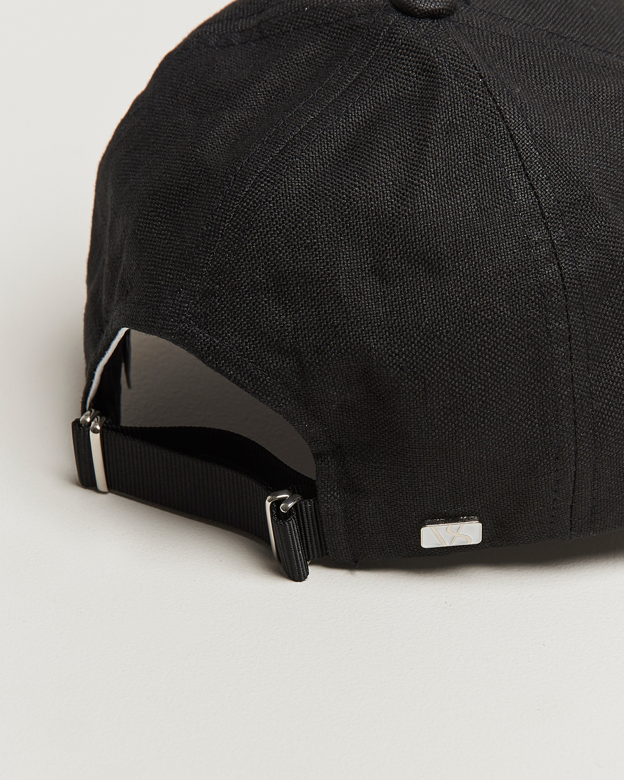 Herren | Hüte & Mützen | Varsity Headwear | Linen Baseball Cap Licorice Black