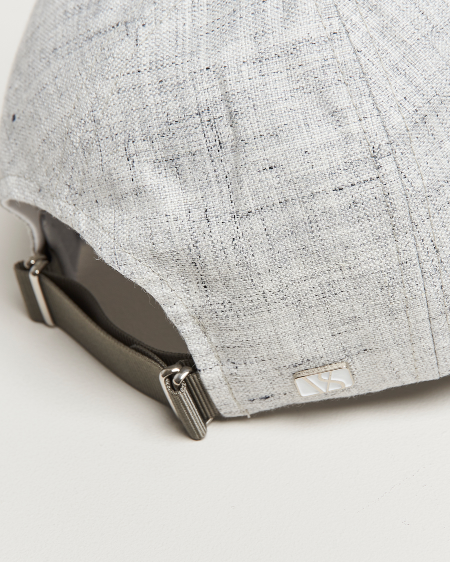 Herren | Hüte & Mützen | Varsity Headwear | Linen Baseball Cap Pebble Grey