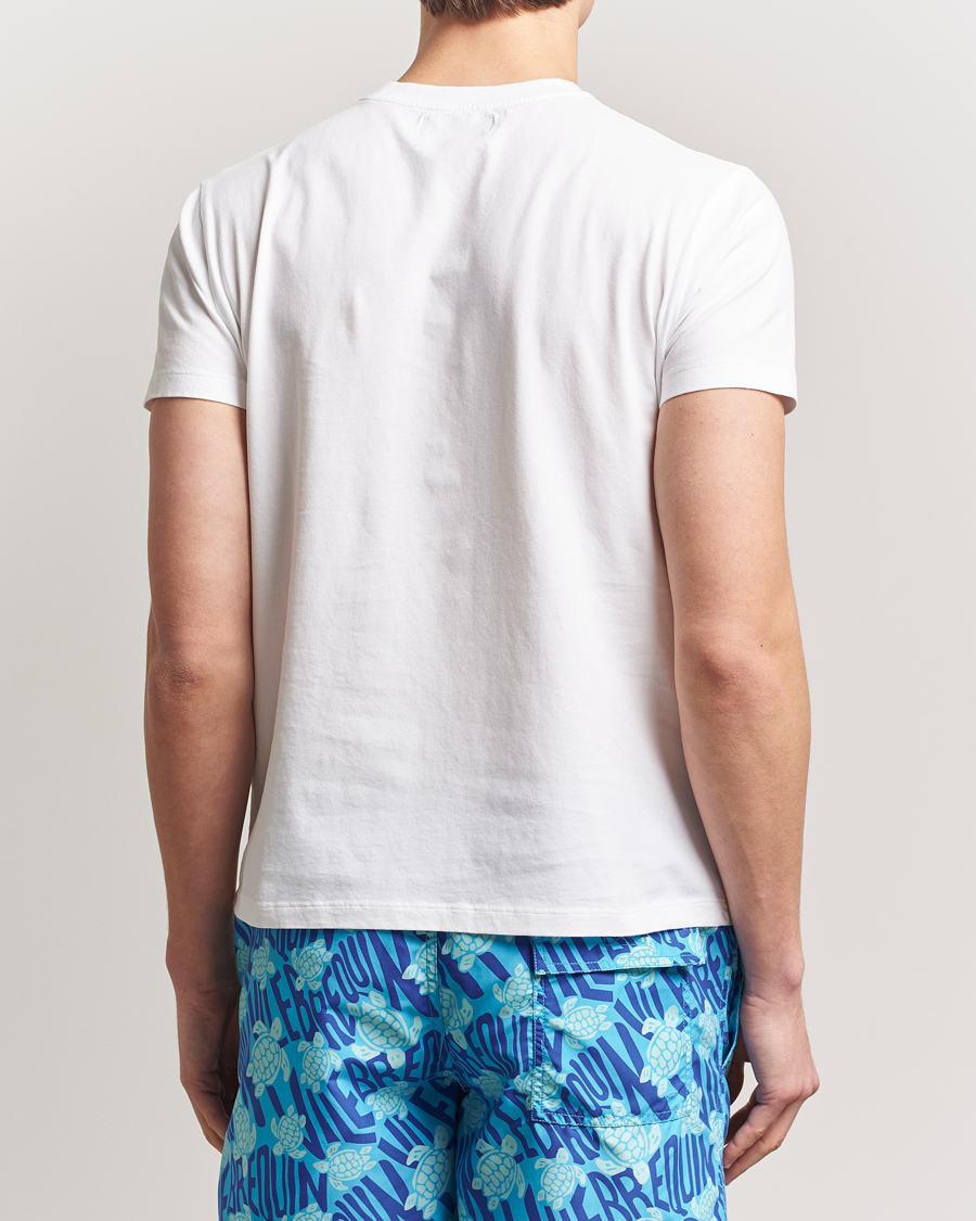 Herren | T-Shirts | Vilebrequin | Turtle Embroidery Crew Neck T-Shirt Blanc