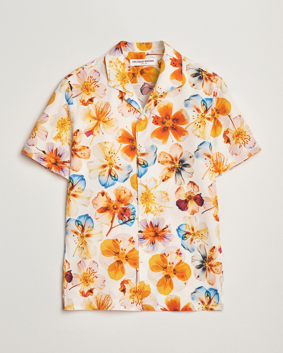 Herren | Hemden | Orlebar Brown | Hibbert Oshibana Printed Shirt White Sand
