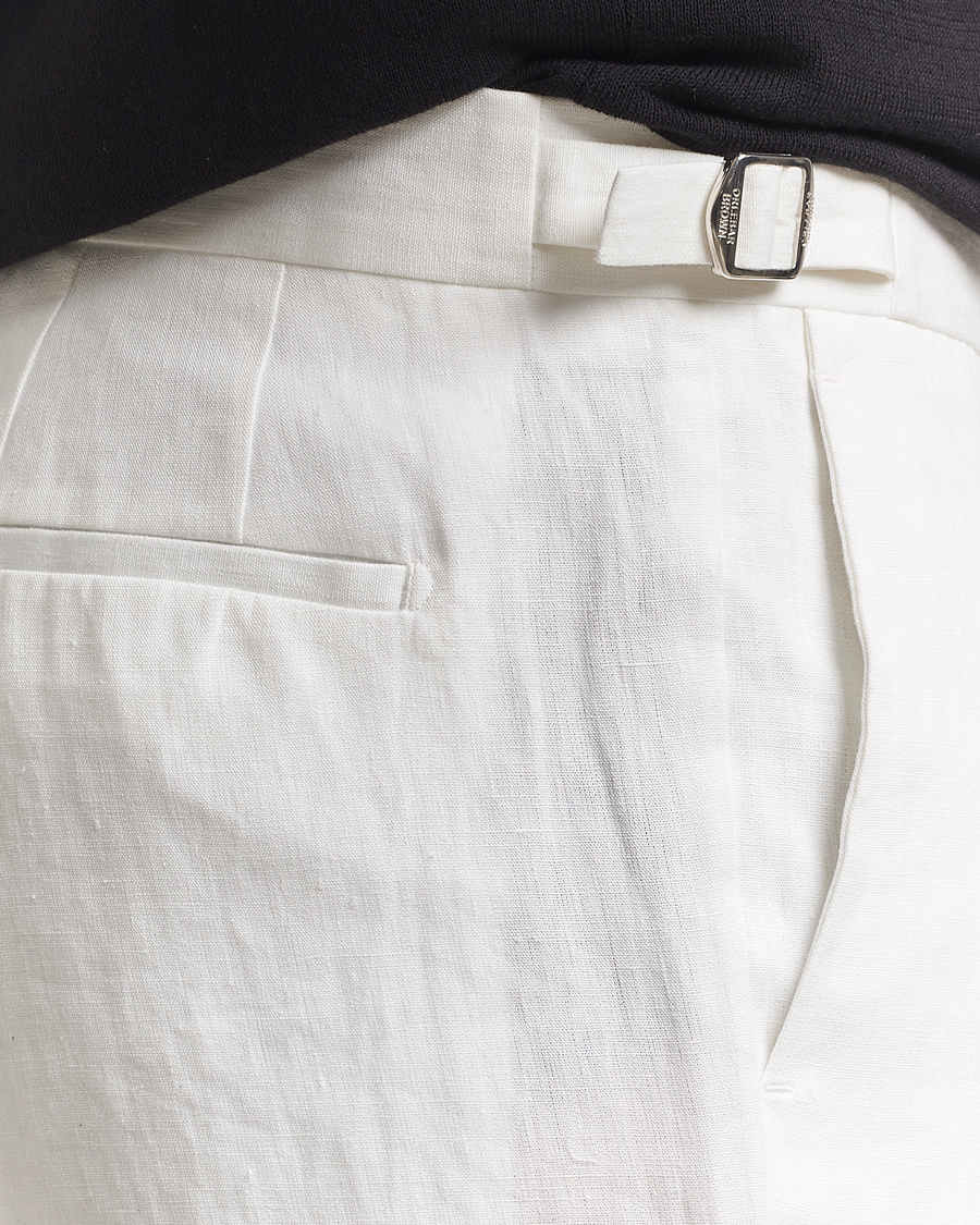 Herren | Hosen | Orlebar Brown | Griffon Italian Linen Trousers White Sand