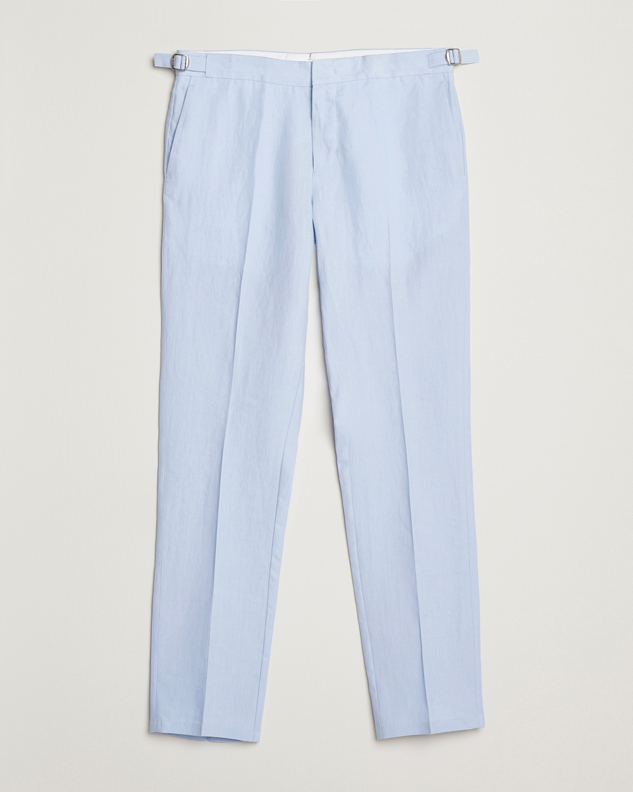 Herren | Hosen | Orlebar Brown | Griffon Linen Trousers Springwater Blue