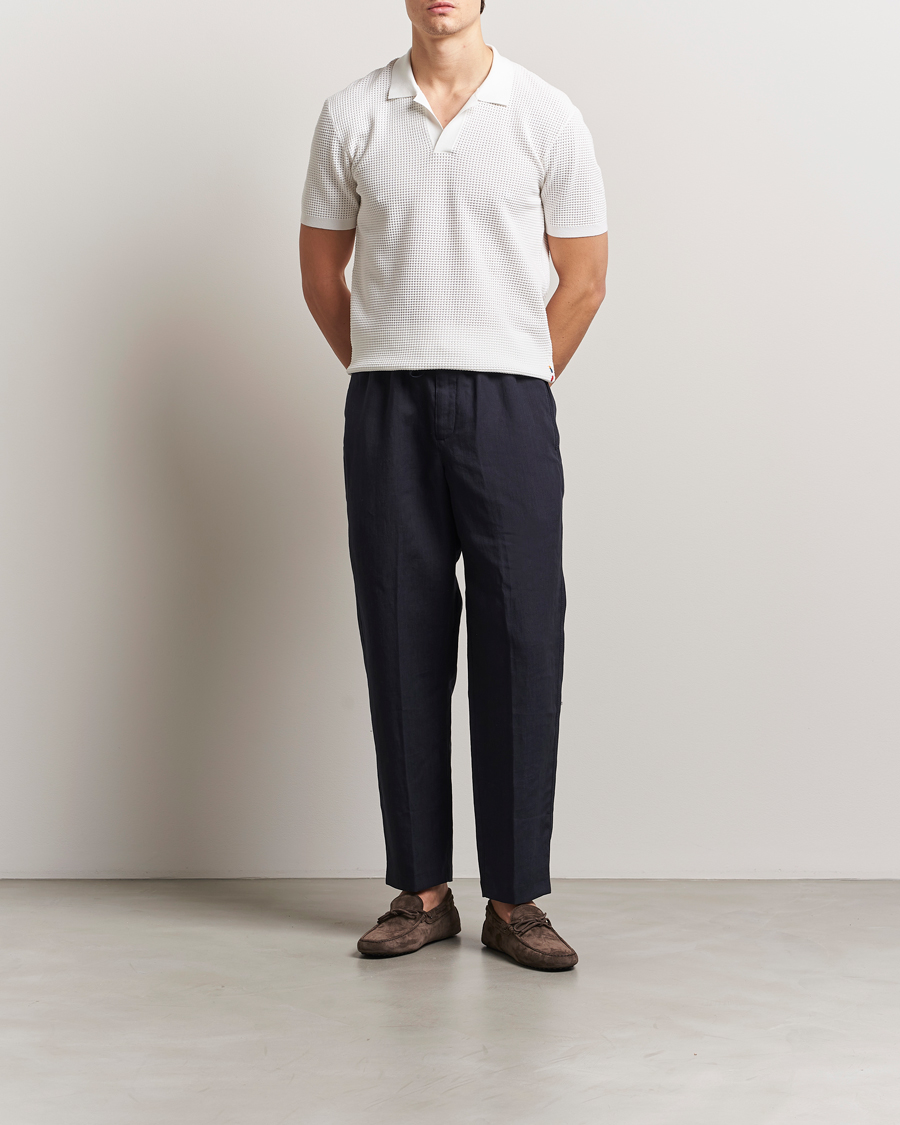 Herren | Poloshirts | Orlebar Brown | Roddy Mesh Polo White
