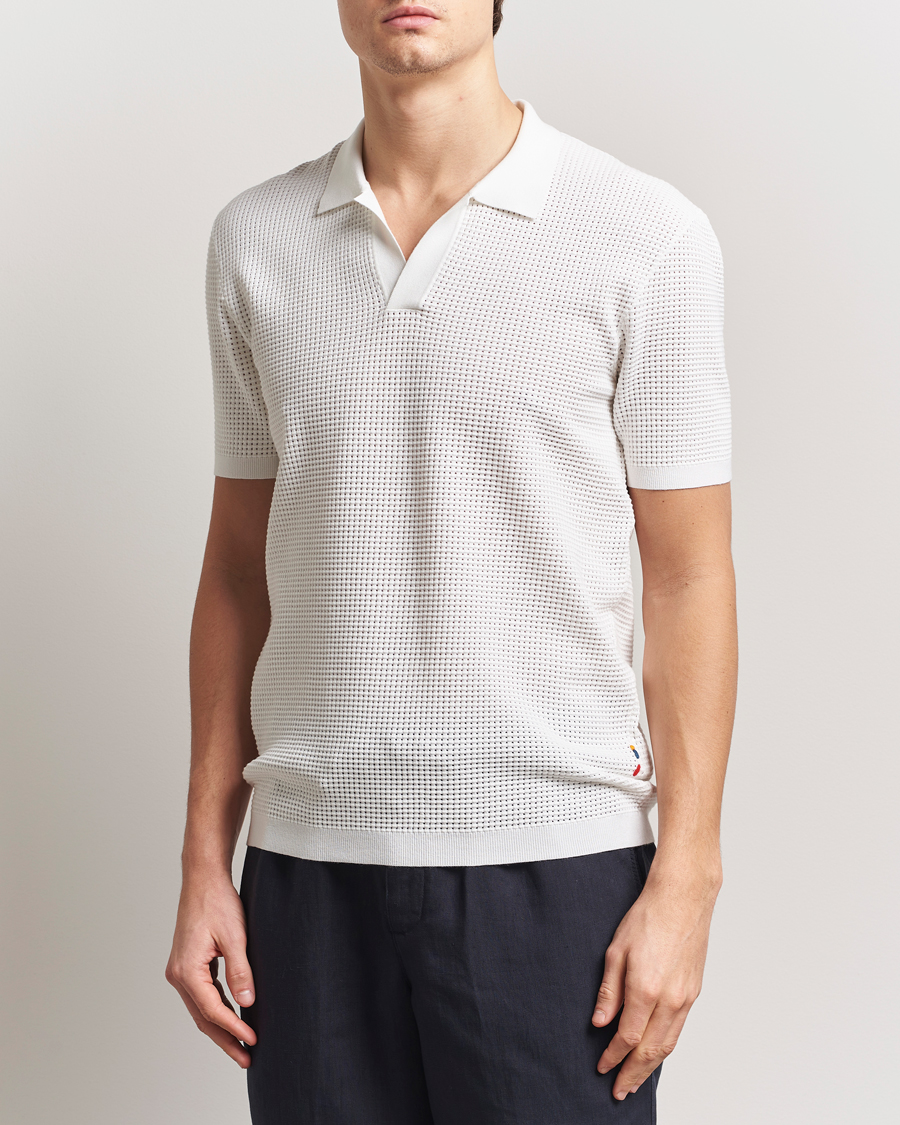 Herren | Poloshirts | Orlebar Brown | Roddy Mesh Polo White