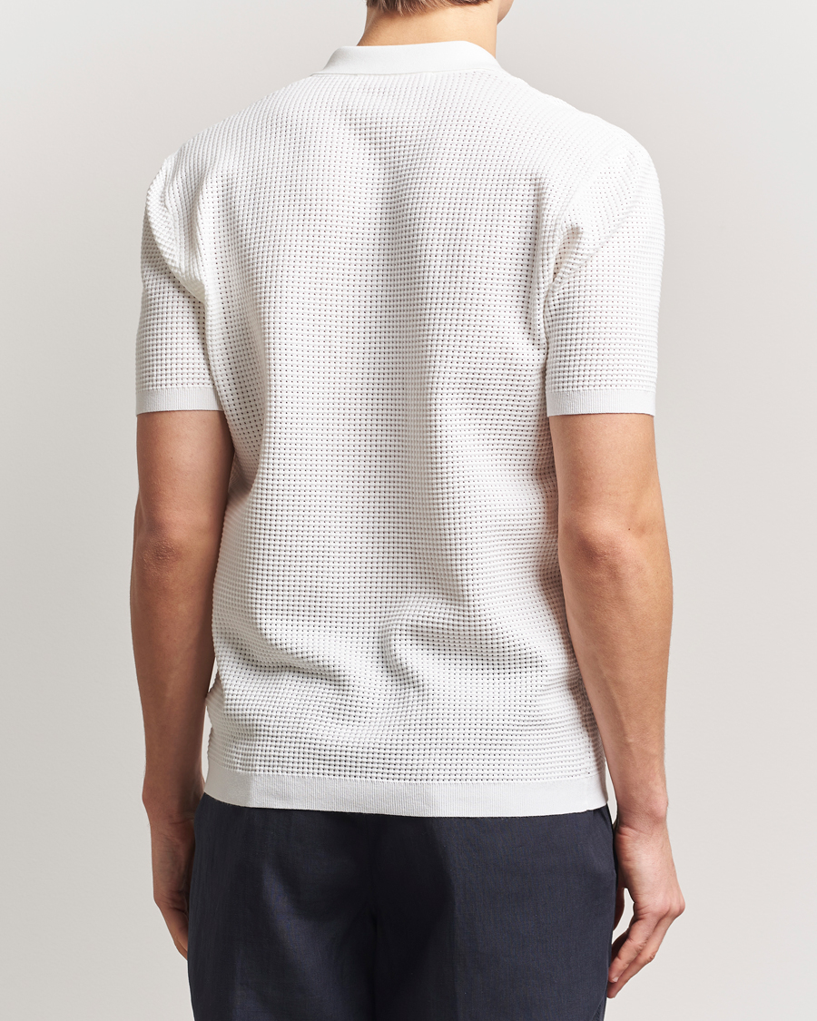 Herren | Poloshirts | Orlebar Brown | Roddy Mesh Polo White