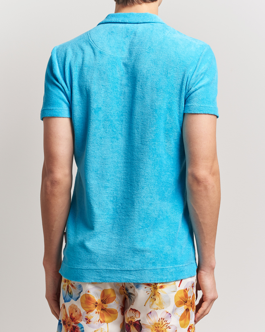 Herren | Poloshirts | Orlebar Brown | Terry Polo Agua Blue