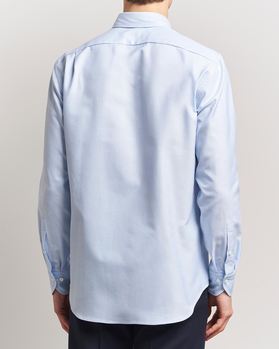 Herren | Hemden | Stenströms | Fitted Body Heavy Oxford Shirt Blue