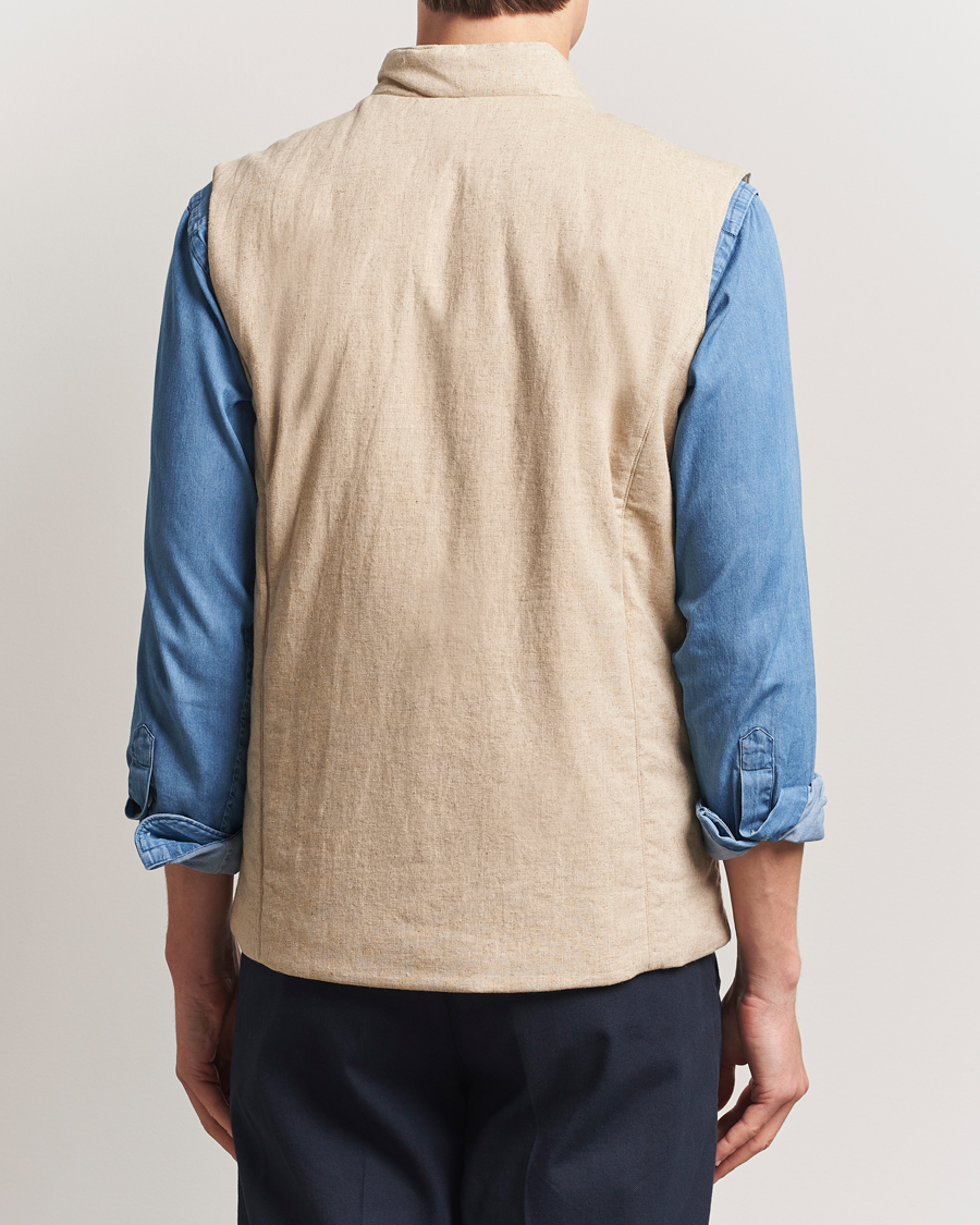 Herren | Westen | Stenströms | Linen/Alcantar Vest Beige