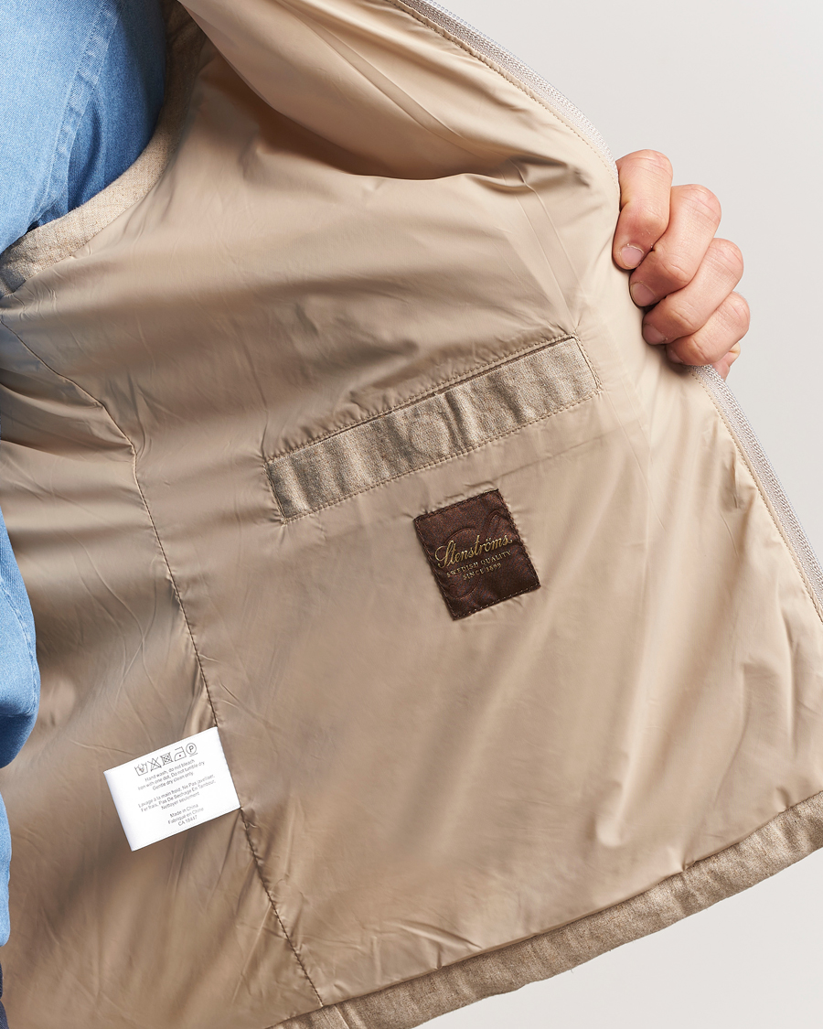 Herren | Westen | Stenströms | Linen/Alcantar Vest Beige