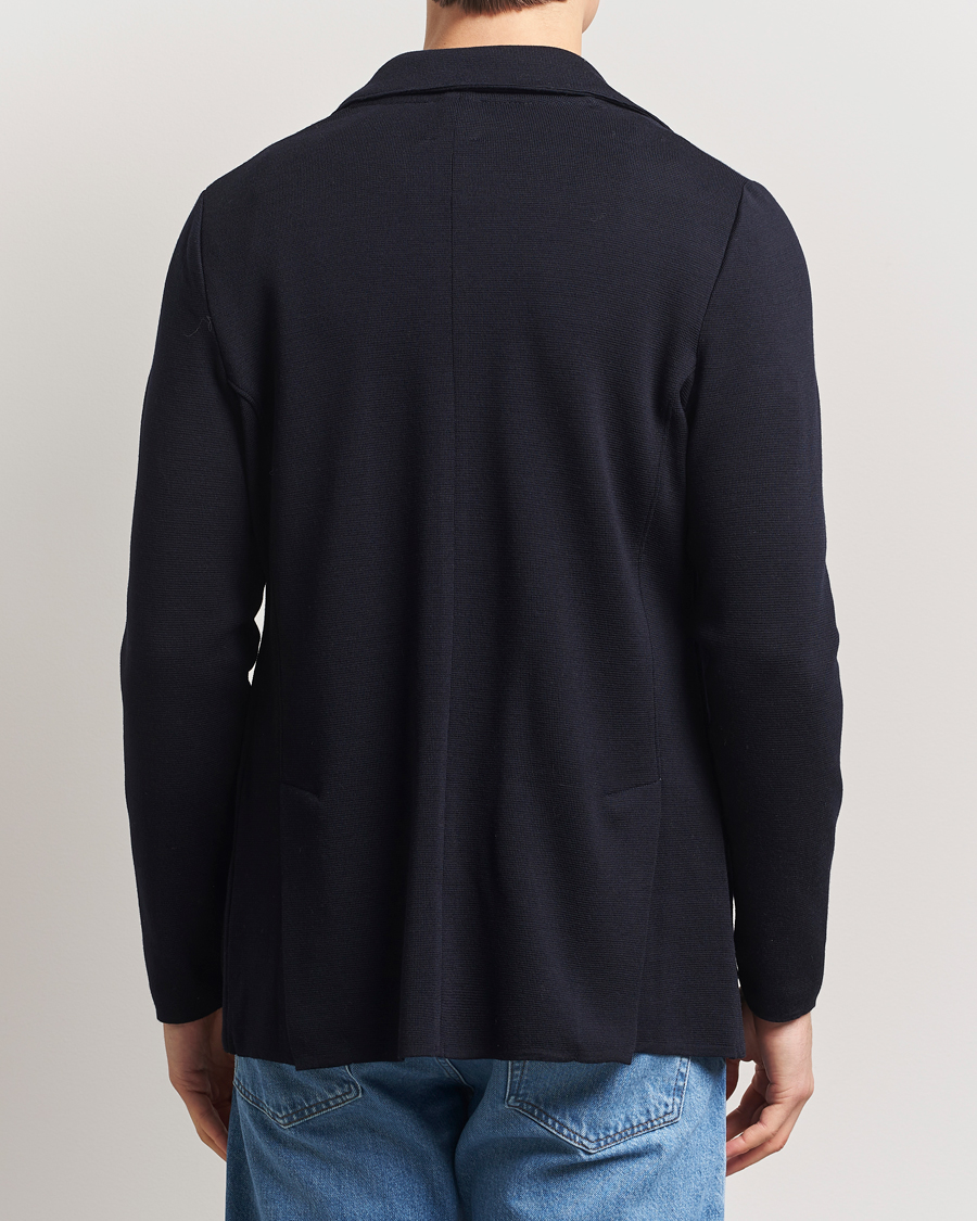 Herren | Sakkos | Stenströms | Milano Knitted Blazer Navy