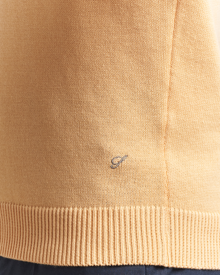 Herren | Pullover | Stenströms | Organic Cotton Knitted Sweater Orange
