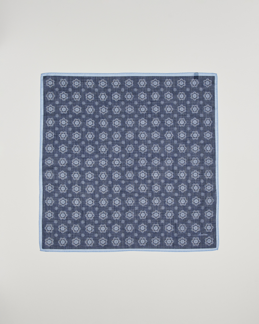 Herren | Tücher | Stenströms | Printed Cotton Bandana Navy