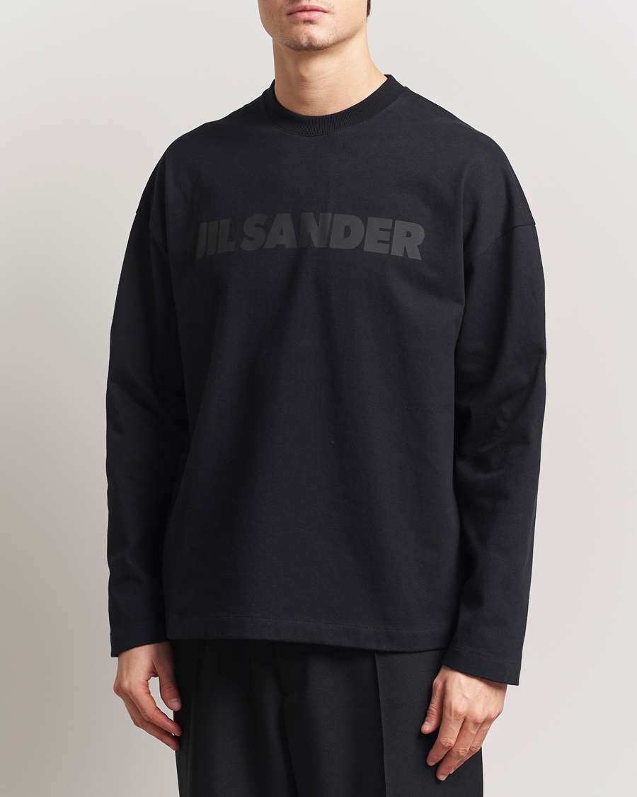 Herren | Pullover | Jil Sander | Round Collar Tonal Logo Crew Neck Black