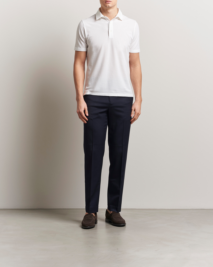 Herren | Poloshirts | Zanone | Soft Cotton Piquet Polo White