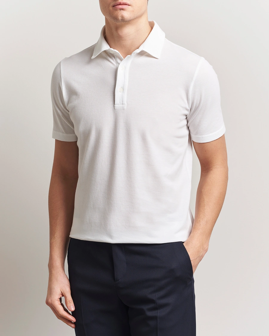 Herren | Poloshirts | Zanone | Soft Cotton Piquet Polo White