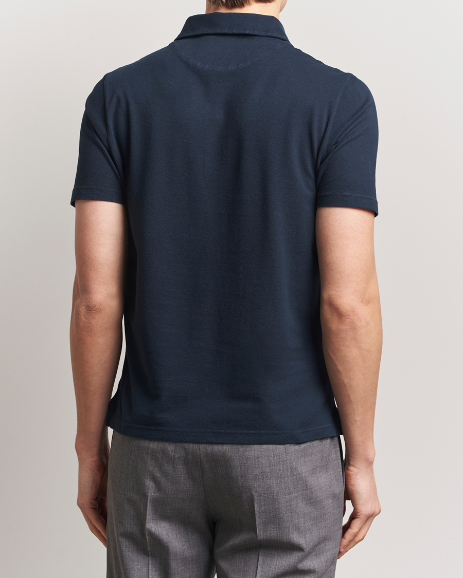 Herren | Poloshirts | Zanone | Soft Cotton Piquet Polo Navy
