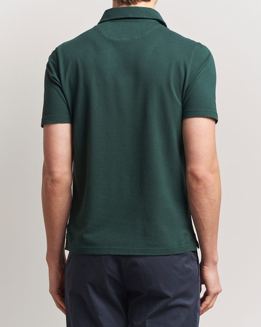 Herren | Poloshirts | Zanone | Soft Cotton Piquet Polo Dark Green