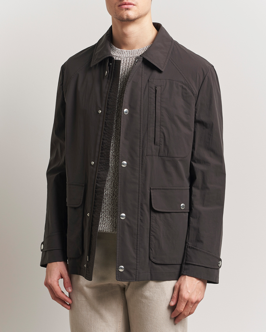 Herren | Jacken | Brunello Cucinelli | Peach Cotton Field Jacket Dark Brown