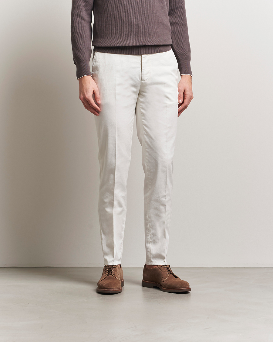 Herren | Hosen | Brunello Cucinelli | Slim Fit Chinos Off White