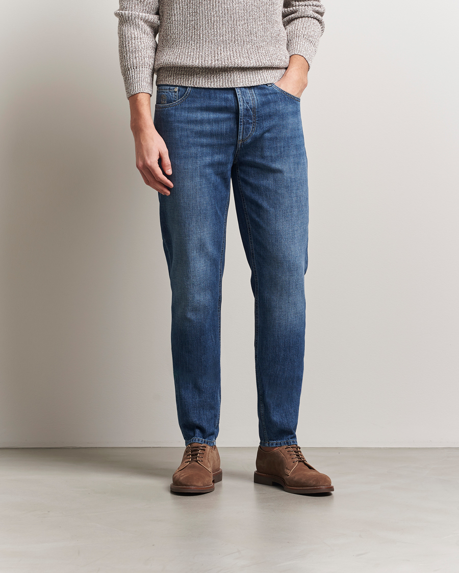 Herren | Jeans | Brunello Cucinelli | Traditional Fit Jeans Medium Wash