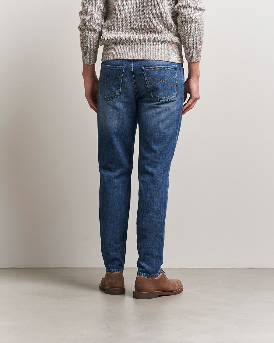 Herren | Jeans | Brunello Cucinelli | Traditional Fit Jeans Blue Wash