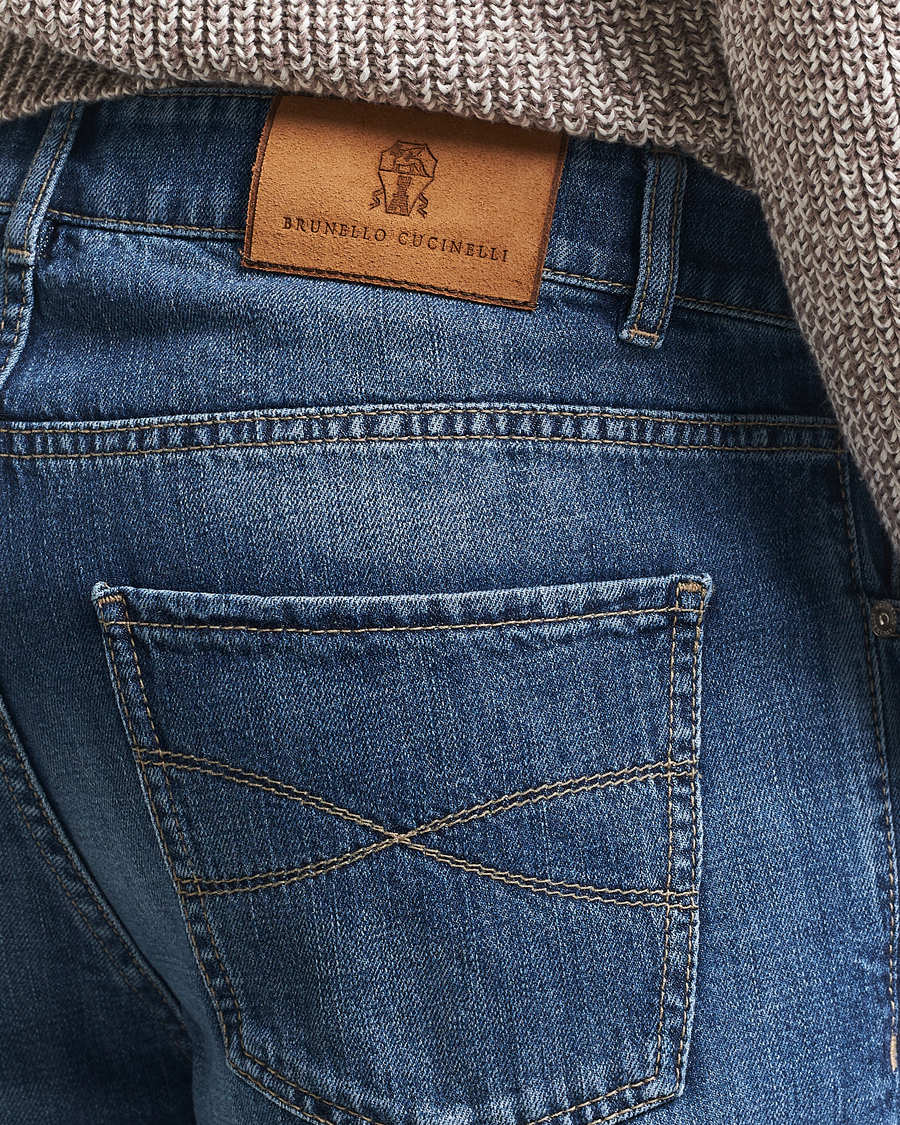 Herren | Jeans | Brunello Cucinelli | Traditional Fit Jeans Blue Wash