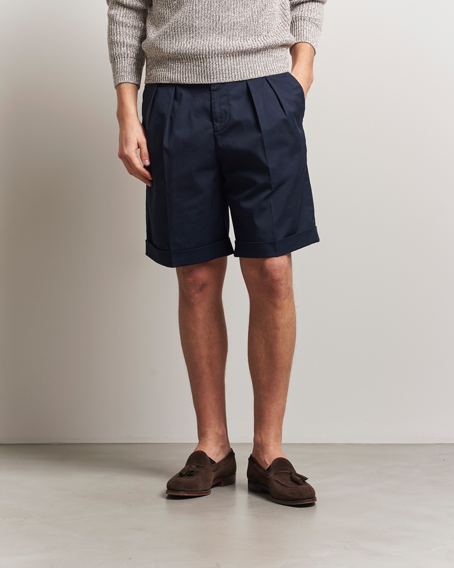 Herren | Shorts | Brunello Cucinelli | Cotton Chino Shorts Navy