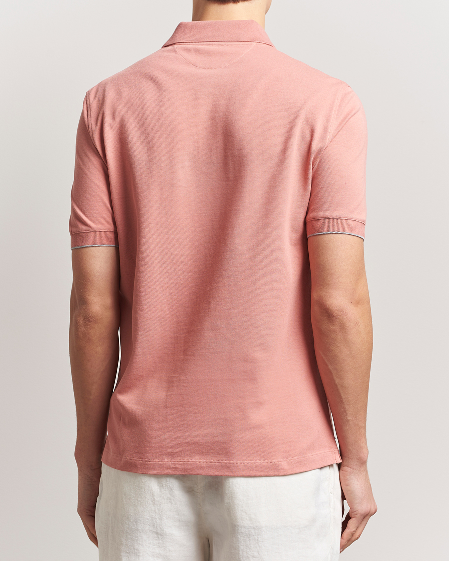 Herren | Poloshirts | Brunello Cucinelli | Short Sleeve Logo Polo Dusty Red