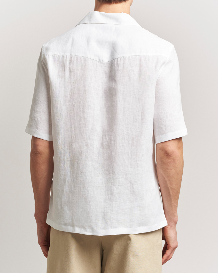 Herren | Hemden | Brunello Cucinelli | Linen Camp Shirt White