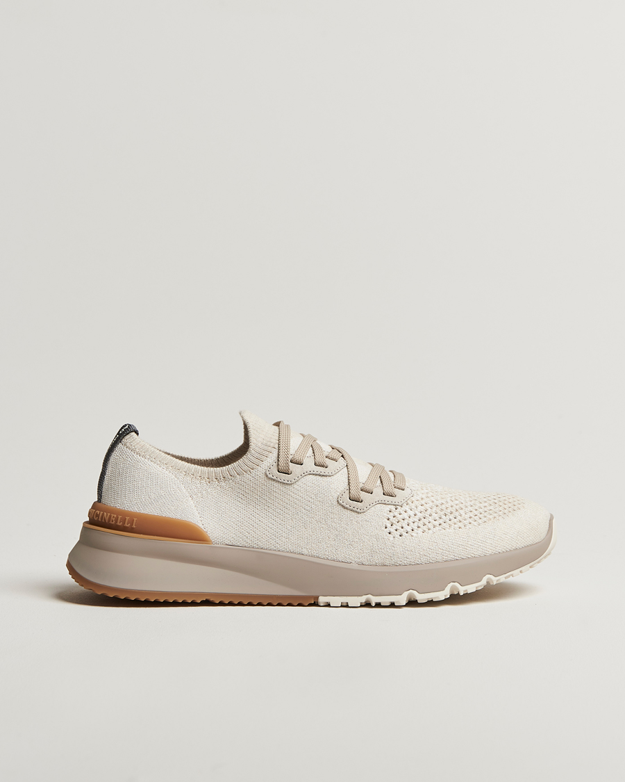 Herren | Brunello Cucinelli Mesh Running Sneakers Beige | Brunello Cucinelli | Mesh Running Sneakers Beige