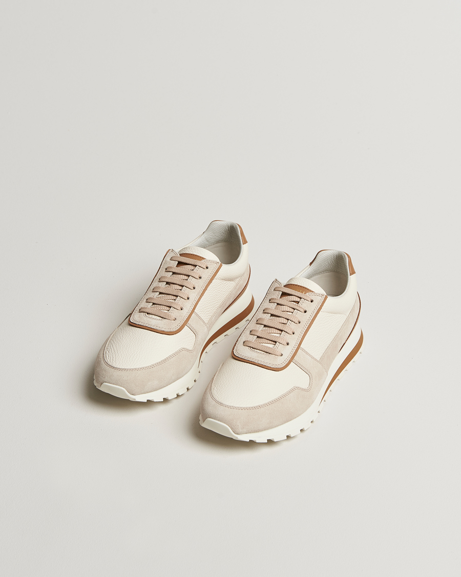 Herren | Sneaker | Brunello Cucinelli | Luxury Running Sneakers Light Beige