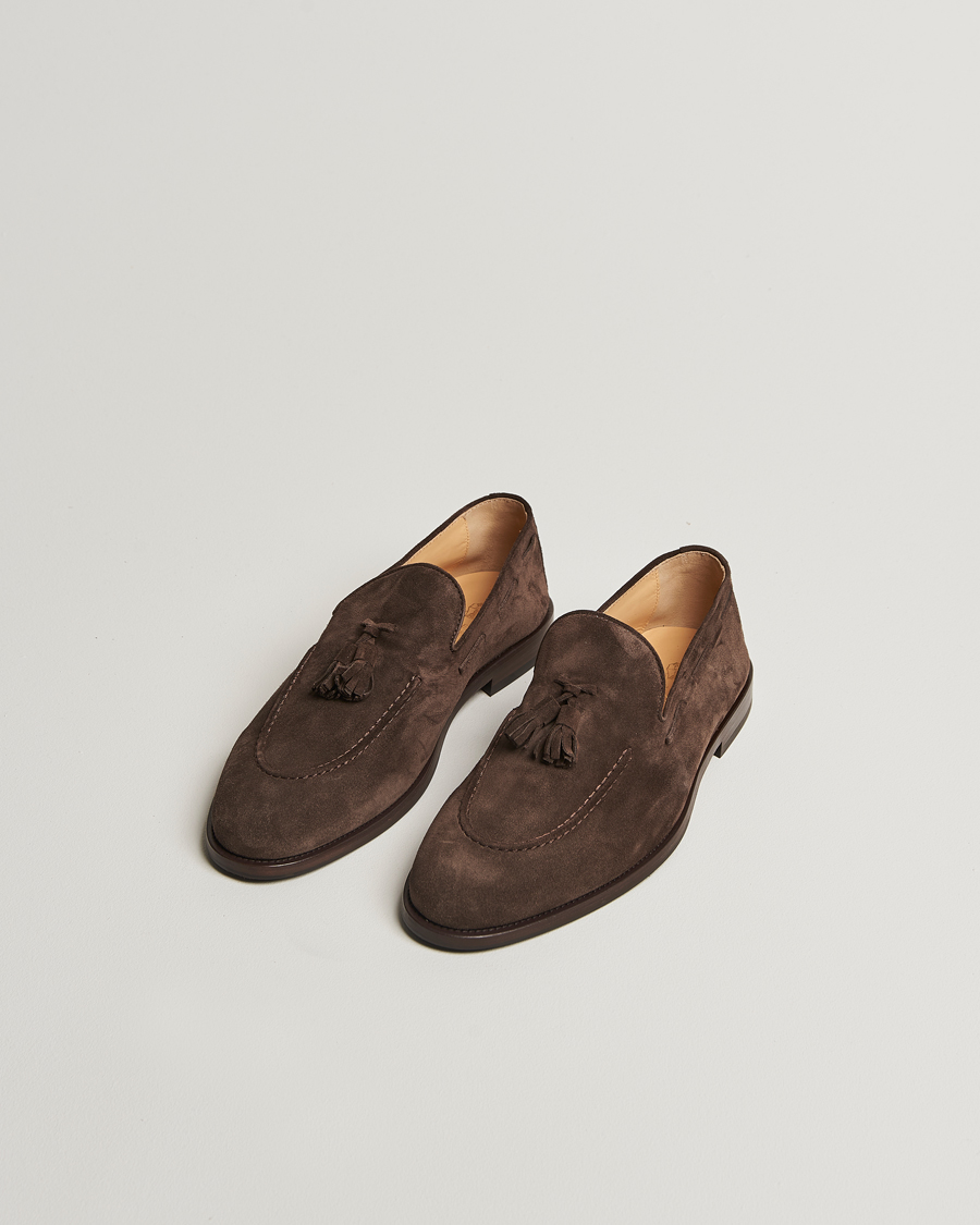 Herren | Loafer | Brunello Cucinelli | Tassel Loafer Dark Brown Suede