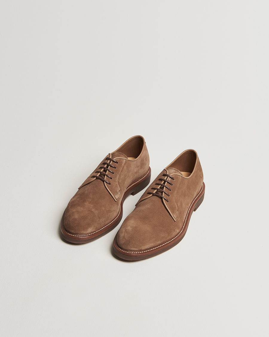 Herren | Derby | Brunello Cucinelli | Plain Toe Derby Brown Suede