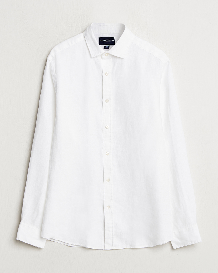 Herren | Hemden | Charles Tyrwhitt | Pure Linen Slim Fit Shirt White