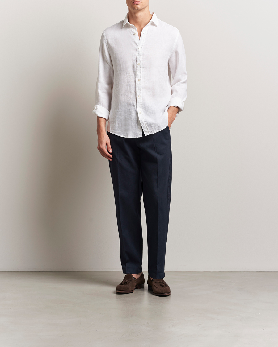 Herren | Hemden | Charles Tyrwhitt | Pure Linen Slim Fit Shirt White