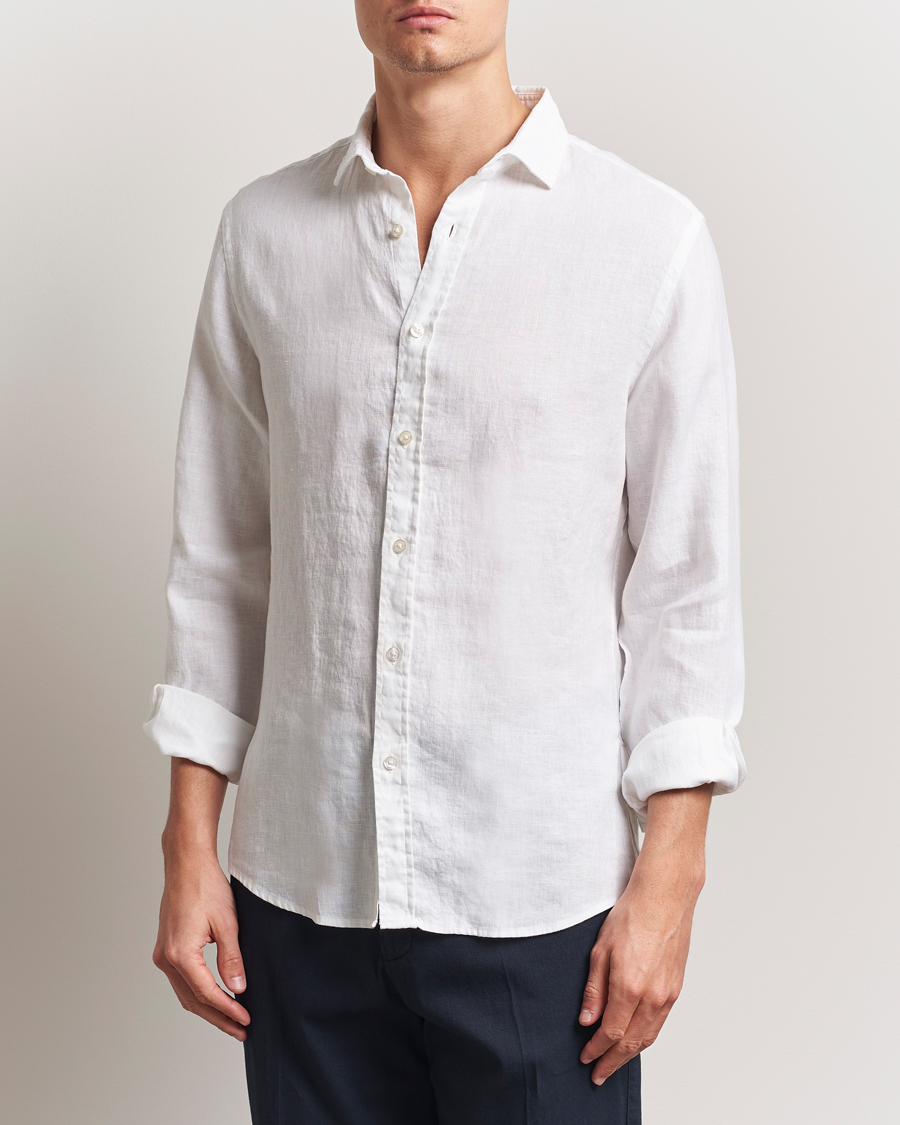 Herren | Hemden | Charles Tyrwhitt | Pure Linen Slim Fit Shirt White