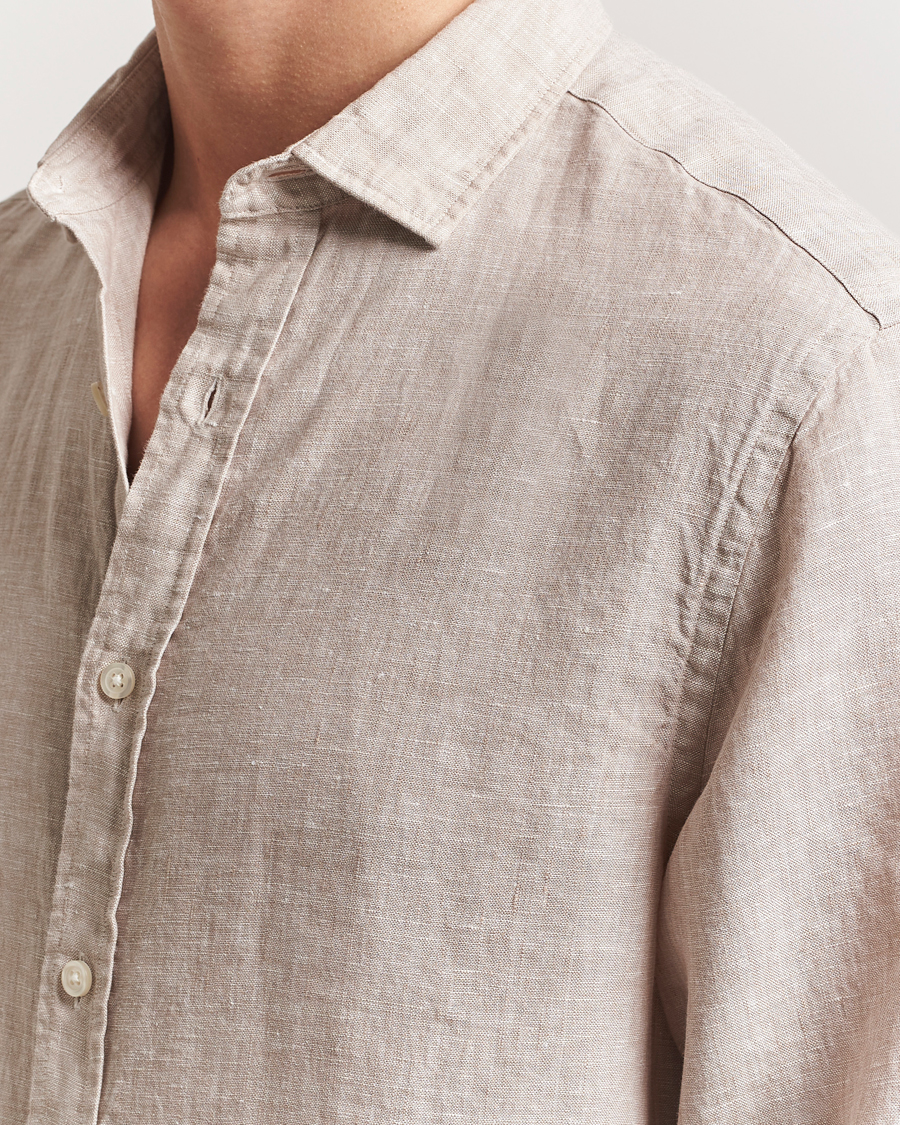 Herren | Hemden | Charles Tyrwhitt | Pure Linen Slim Fit Shirt Oatmeal