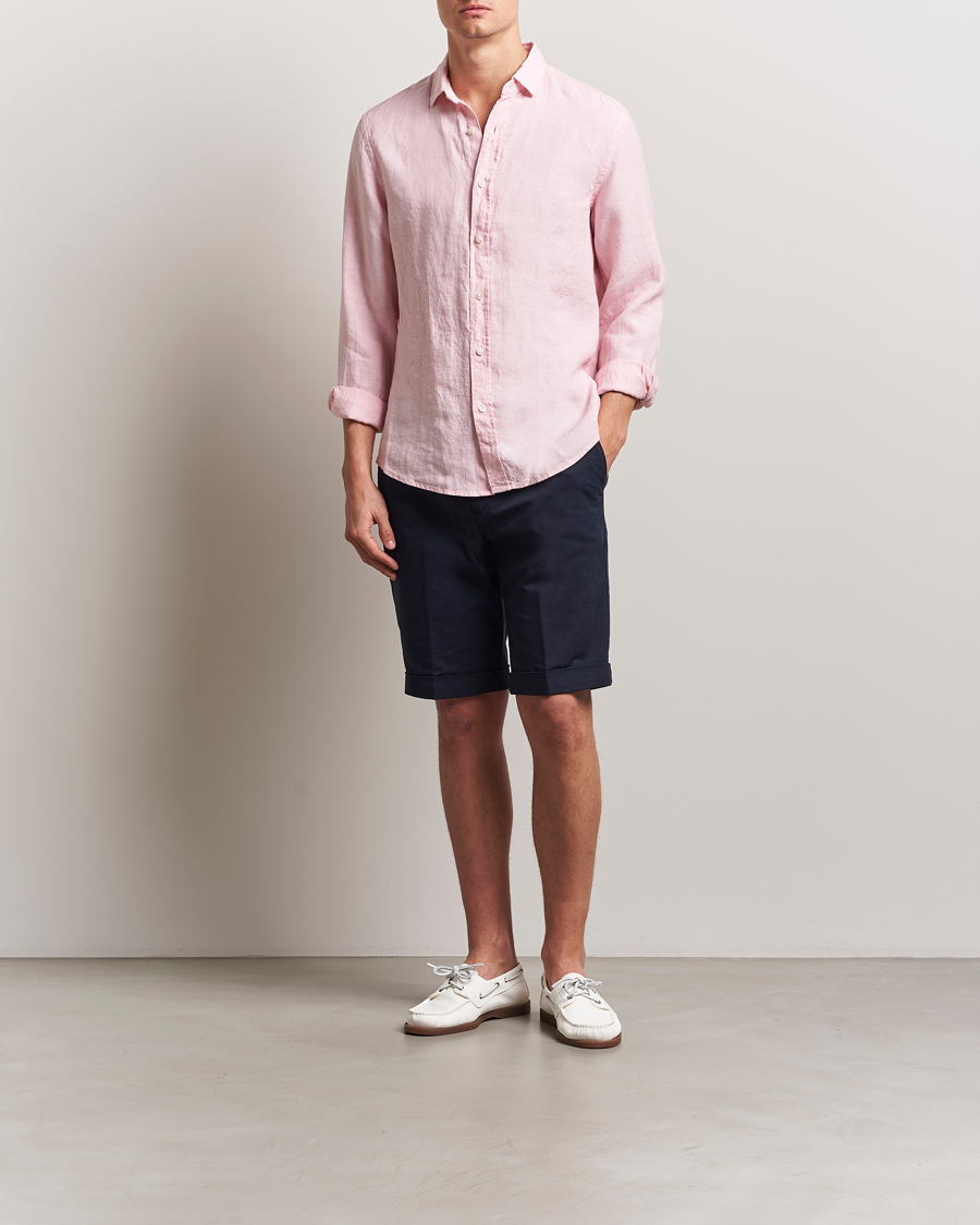 Herren | Hemden | Charles Tyrwhitt | Pure Linen Slim Fit Shirt Pink
