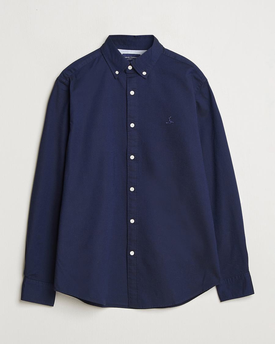 Herren | Hemden | Charles Tyrwhitt | Button Down Stretch Oxford Shirt Ink Blue