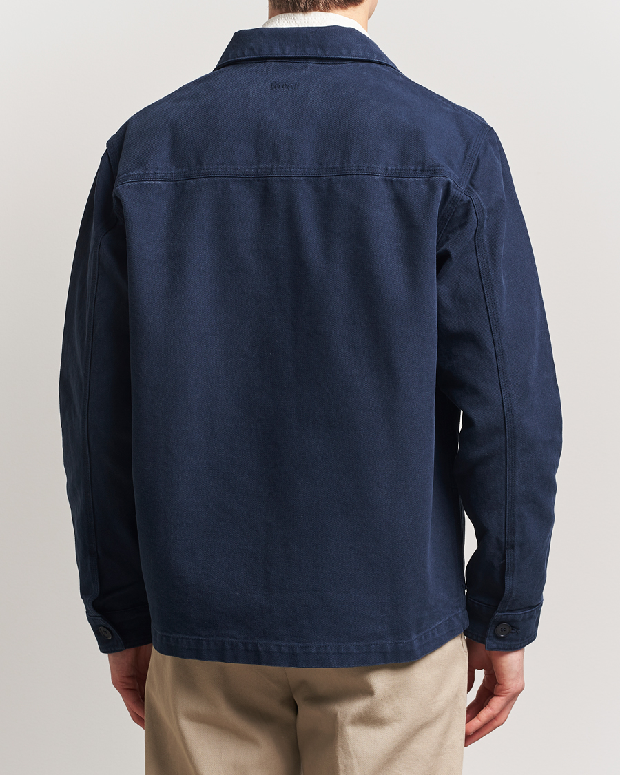 Herren | Hemden | Forét | Berry Canvas Overshirt Navy