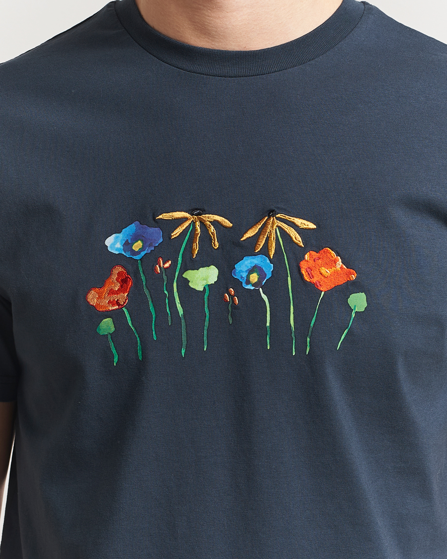 Herren | T-Shirts | Forét | Botanic T-Shirt Navy