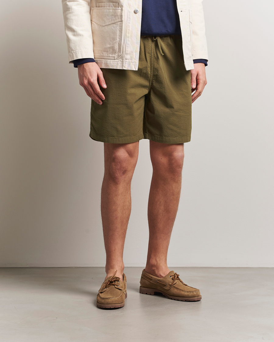 Herren | Shorts | Forét | Hush Seersucker Shorts Army