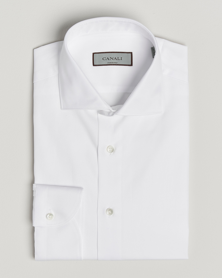 Herren | Hemden | Canali | Slim Fit Cotton Shirt White