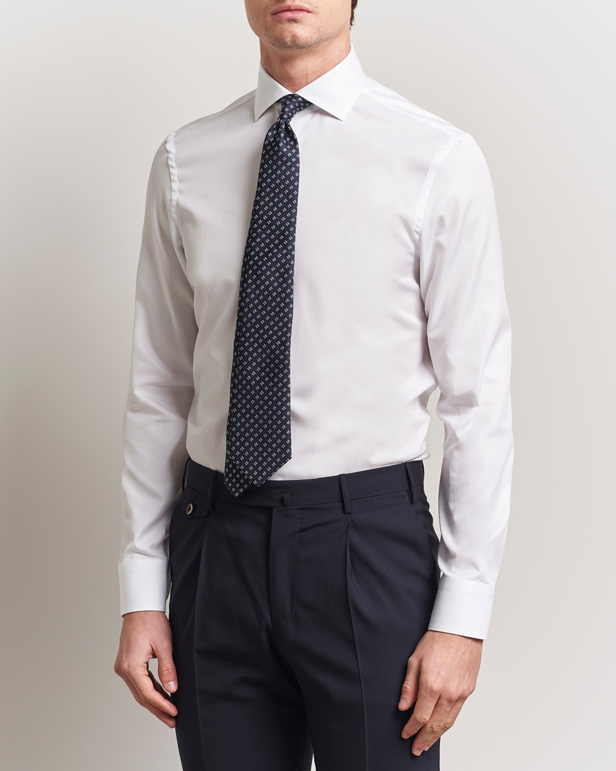 Herren | Hemden | Canali | Slim Fit Cotton Shirt White