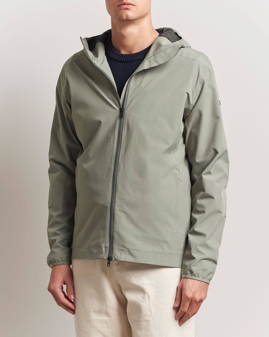Herren | Jacken | Scandinavian Edition | Hood Waterproof Jacket Light Green