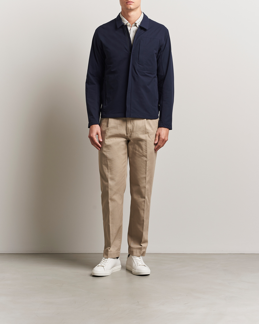 Herren | Jacken | Scandinavian Edition | Merge II Stretch Shirt Jacket Navy Blue