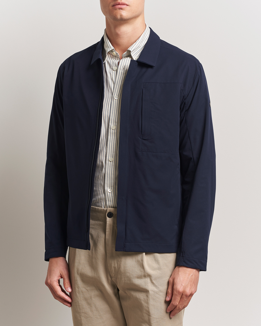 Herren | Jacken | Scandinavian Edition | Merge II Stretch Shirt Jacket Navy Blue